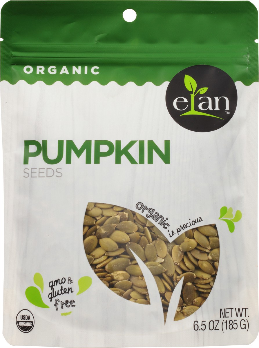 slide 1 of 12, Elan Organic Pumpkin Seeds 6.5 oz, 6.5 oz
