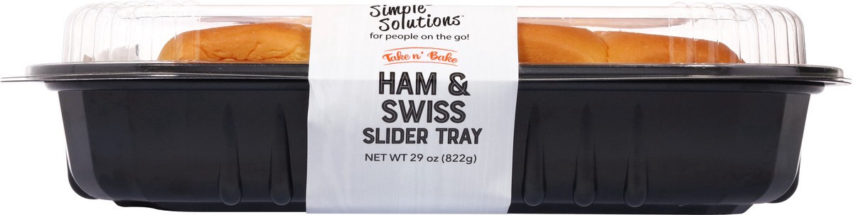slide 9 of 14, Simple Solutions Take n' Bake Ham & Swiss Slider Tray 29 oz, 29 oz