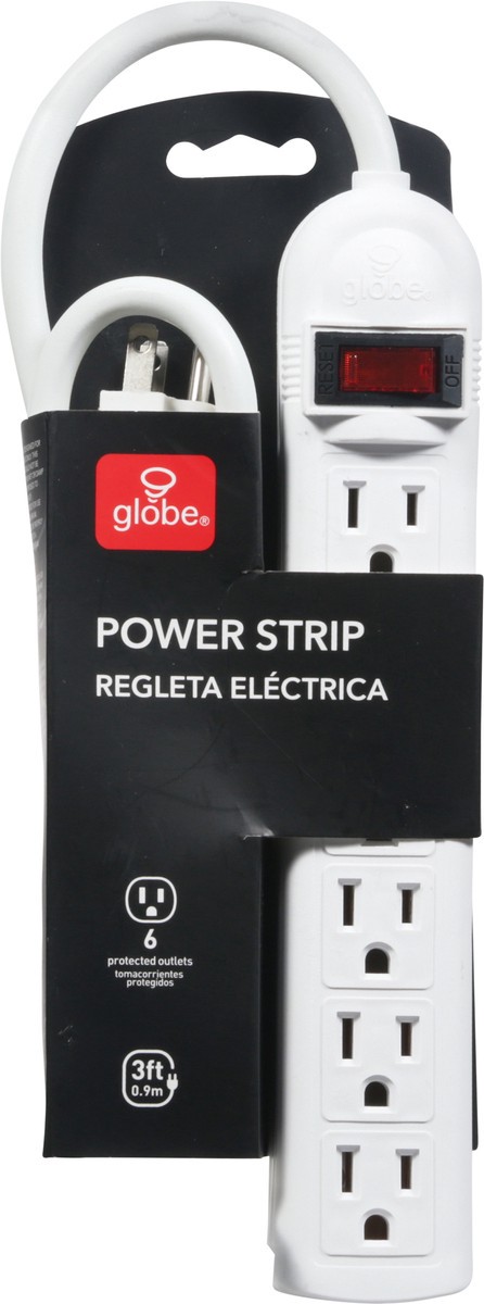 slide 4 of 9, Globe 3 Feet Power Strip 1 ea, 1 ct