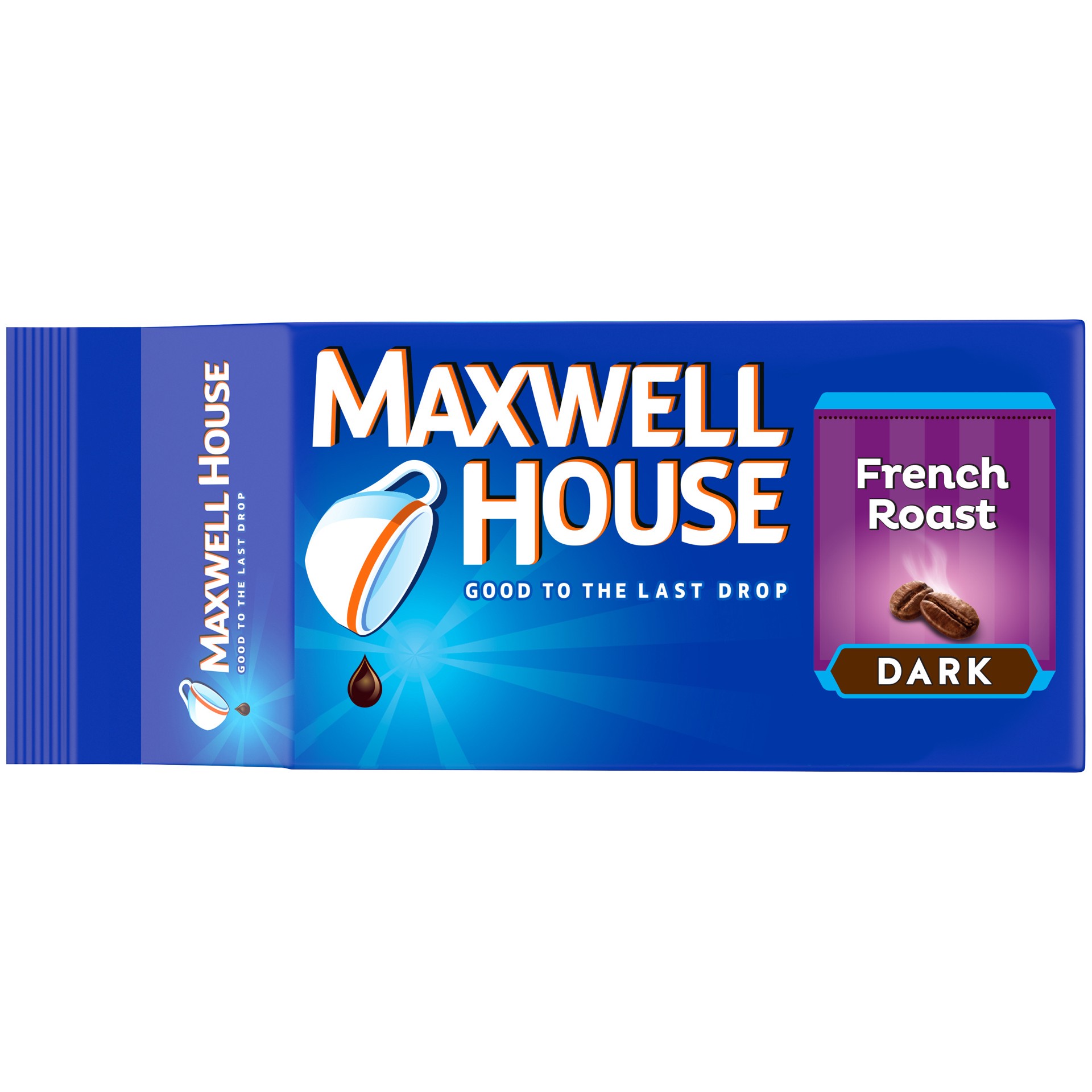 slide 1 of 5, Maxwell House French Roast Dark Roast Ground Coffee, 11 oz Bag, 11 oz