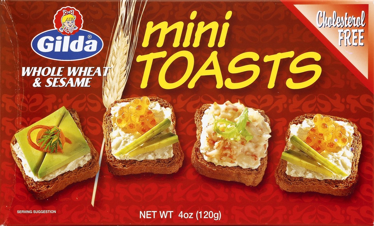 slide 1 of 5, Gilda Toasts 4 oz, 4 oz