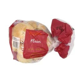 Hy-Vee Plain Bagel Juniors 10 Pre-Sliced
