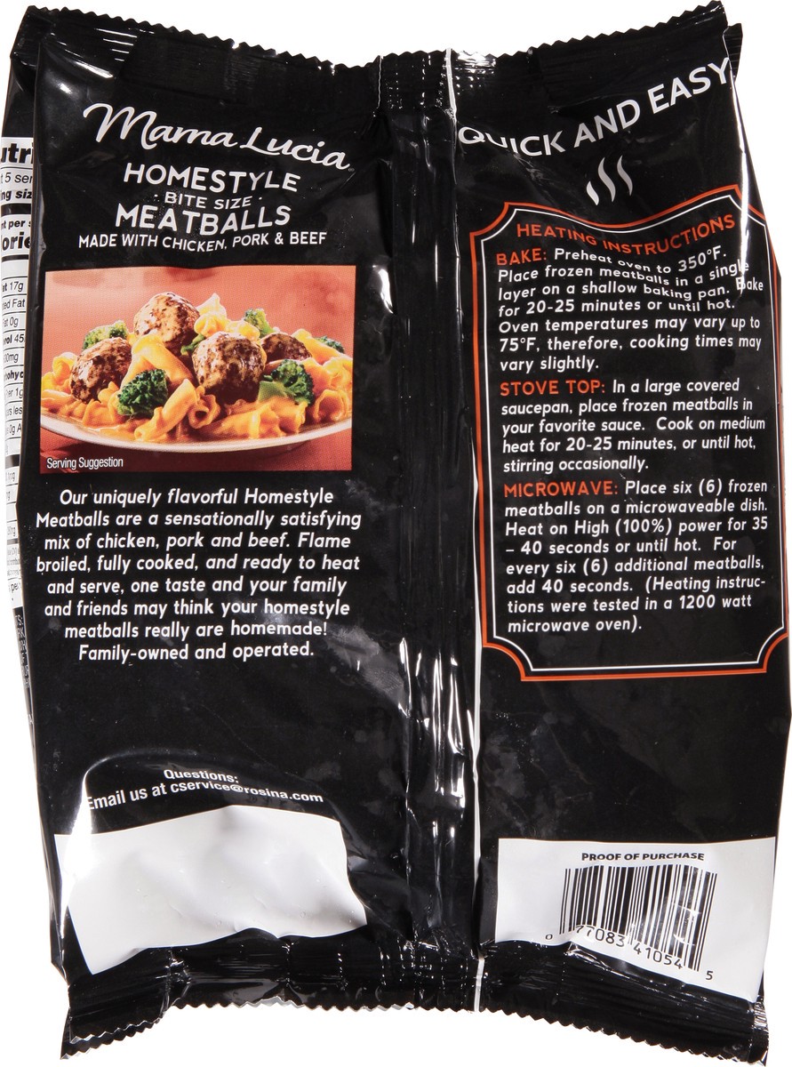 slide 5 of 14, Mama Lucia Bite Size Homestyle Classic Flame Broiled Flavor Meatballs 16 oz, 16 oz