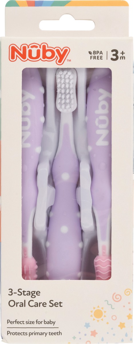 slide 10 of 10, Nuby 3m+ 3-Stage Oral Care Set 1 ea, 1 ct
