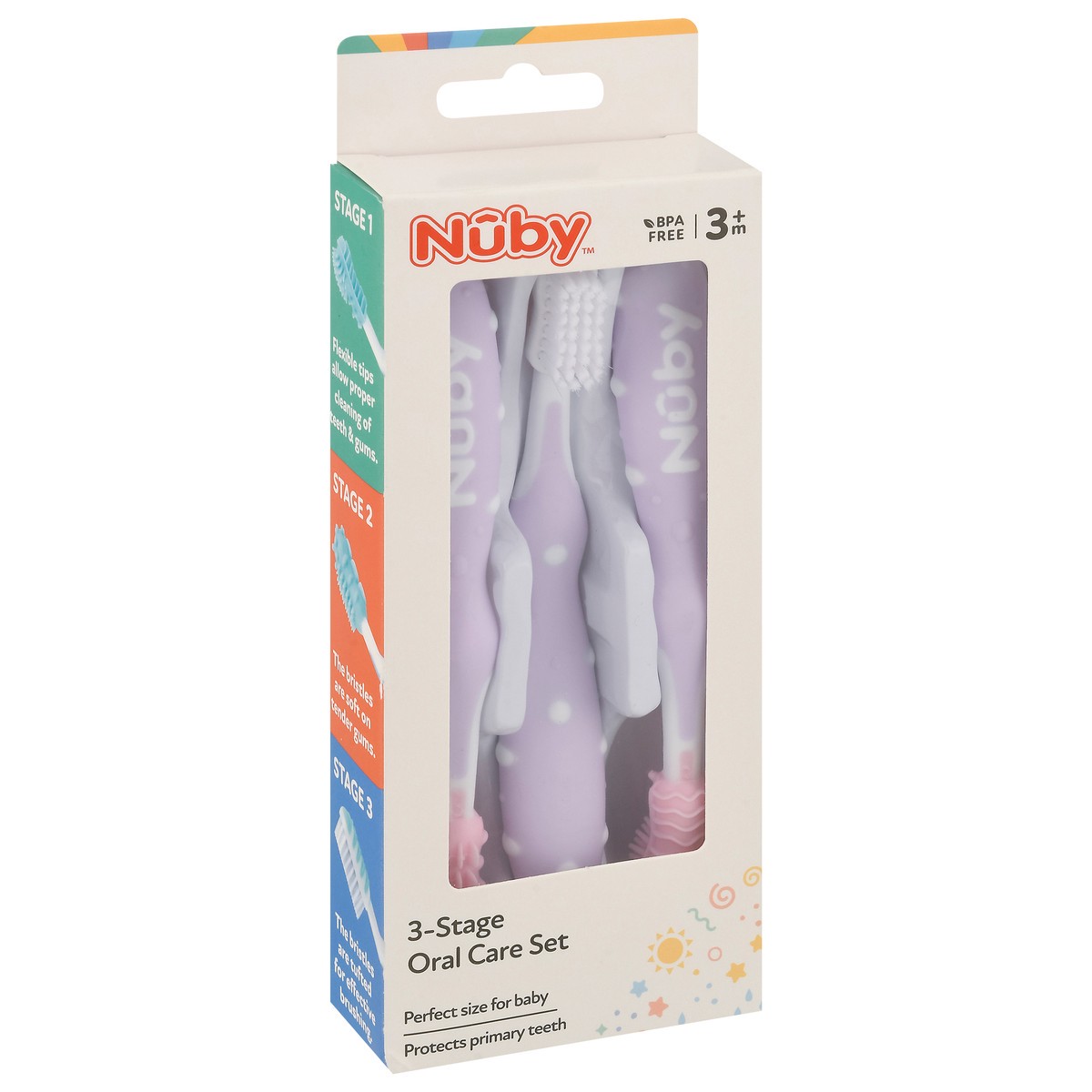 slide 7 of 10, Nuby 3m+ 3-Stage Oral Care Set 1 ea, 1 ct