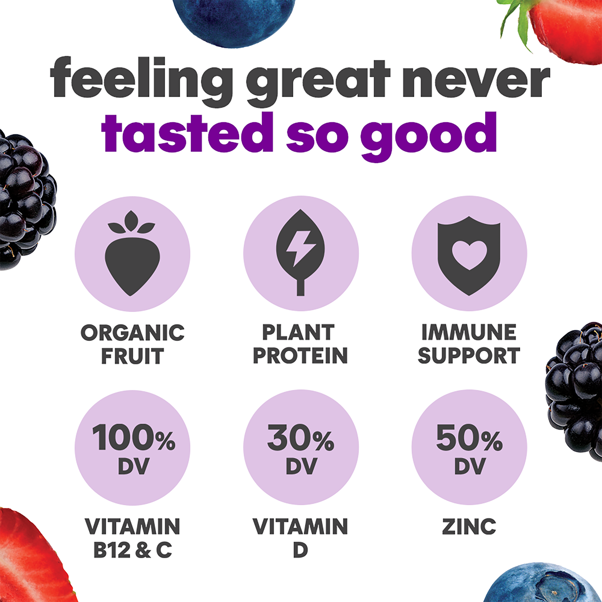 slide 5 of 6, Noka Superfood Fruit Smoothie Pouches, Super Berry with Immune Support, Healthy Snacks with Flax Seed, Elderberry and Plant Protein, Vegan and Gluten Free, Organic Squeeze Pouch, 16.9 fl oz