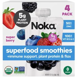 NOKA Superfood Smoothie, Super Berry 4pack