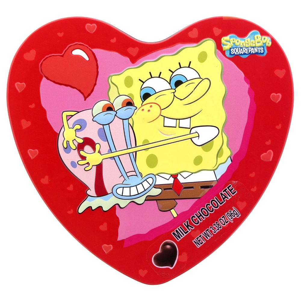slide 1 of 1, Galerie Spongebob Chocolate Heart Tin, 3.38 oz