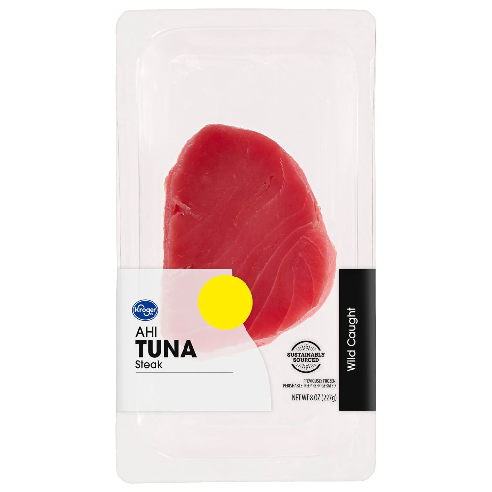 slide 1 of 1, Kroger® Ahi Tuna Steak, 8 oz