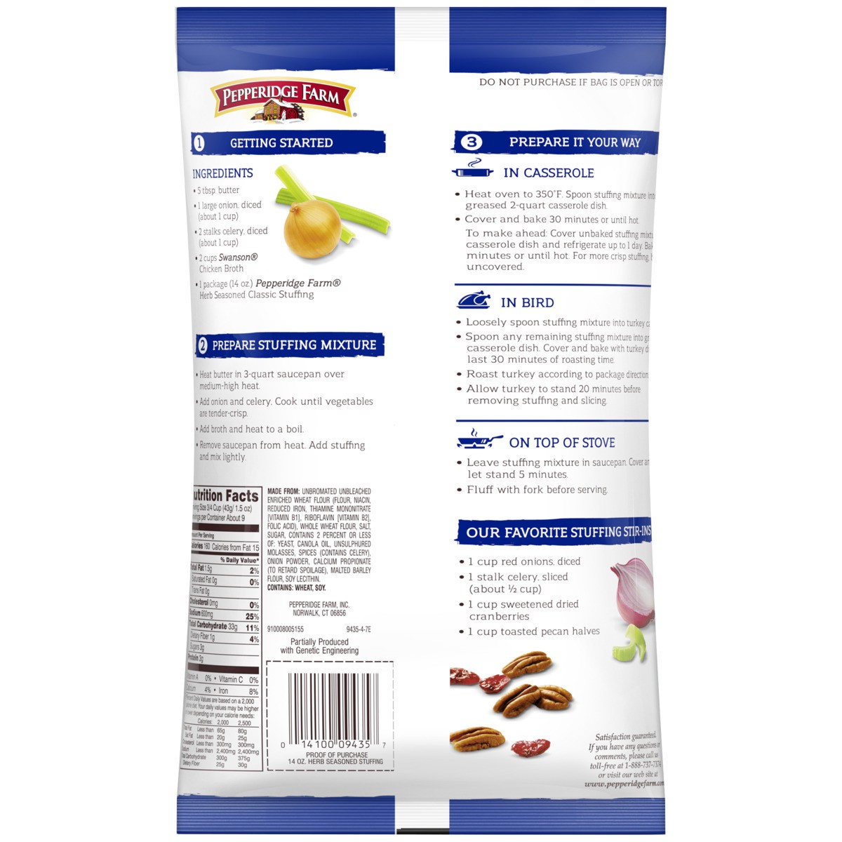 slide 7 of 9, Pepperidge Farms Herb Stuffing, 14.000 oz