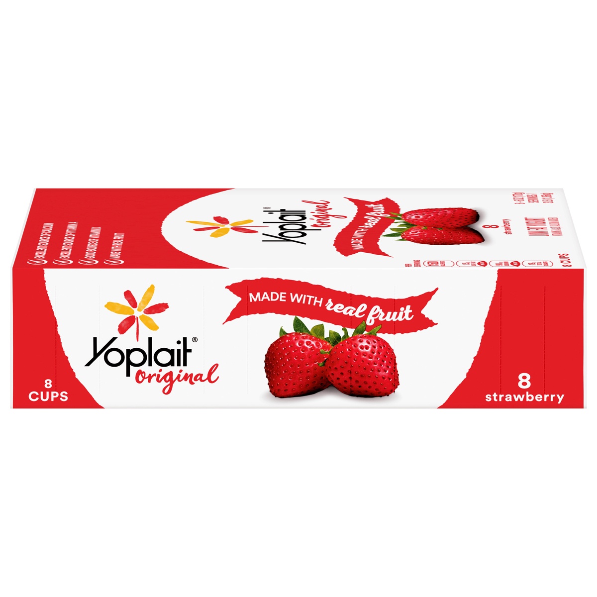 Yoplait Yogurt Strawberry 8 ct; 6 oz Shipt