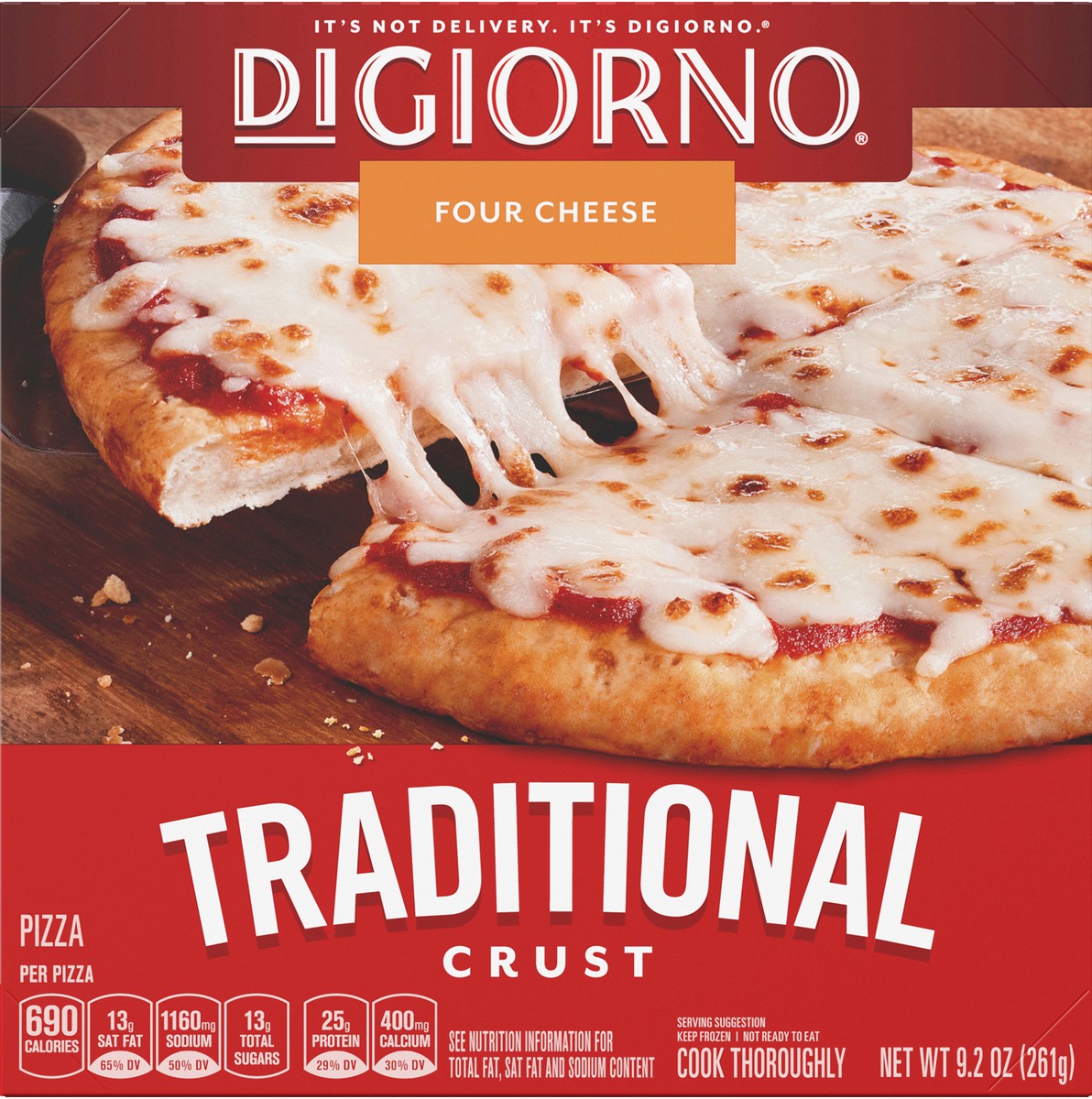 slide 2 of 13, DiGiorno Four Cheese Frozen Personal Pizza on a Hand-Tossed Style Traditional Crust, 9.2 oz