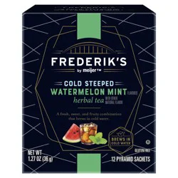 FREDERIKS BY MEIJER Frederik's by Meijer Cold Steeped Watermelon Mint Herbal Tea - 12 ct