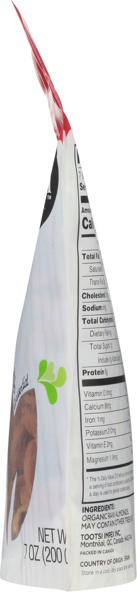 slide 4 of 13, Elan Organic Raw Almonds 7 oz, 7 oz