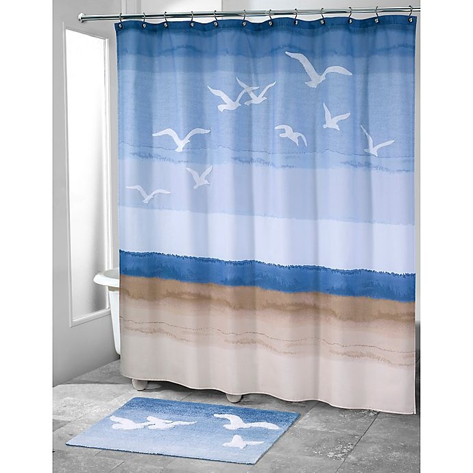 slide 1 of 1, Avanti Seagulls Shower Curtain, 1 ct