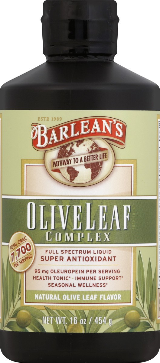 slide 1 of 3, Barlean's Olive Leaf Complex 16 oz, 16 oz