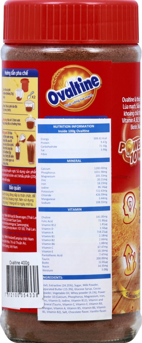slide 3 of 6, Ovaltine Chocolate Malt Drink - 400 g, 400 g