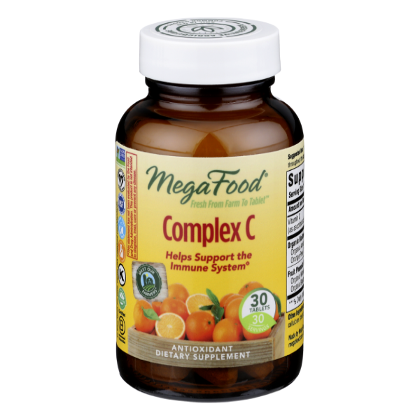 slide 1 of 1, MegaFood Complex C Antioxidant Dietary Supplement, 30 ct