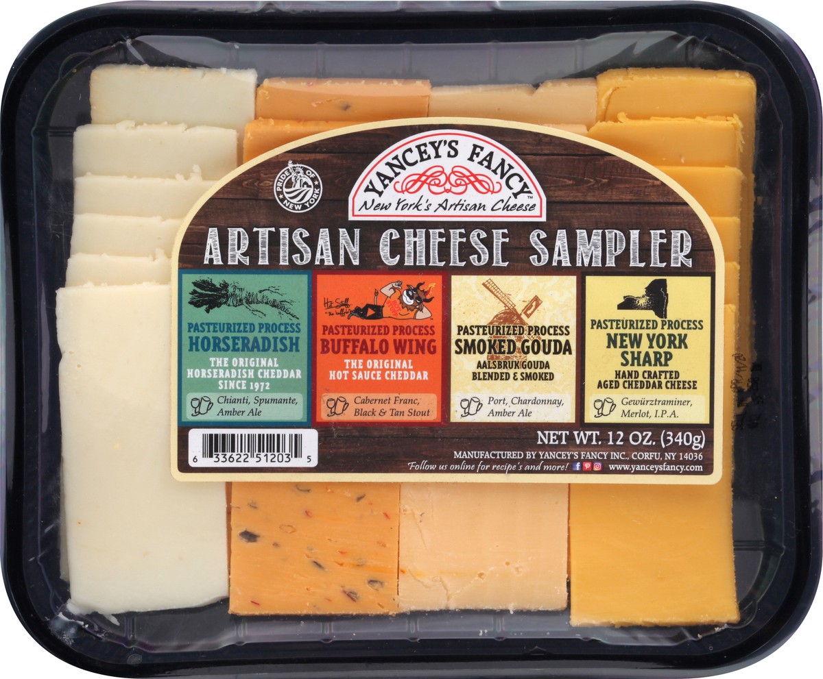 slide 2 of 7, Yancey's Fancy® artisan cheese sampler, 20 oz