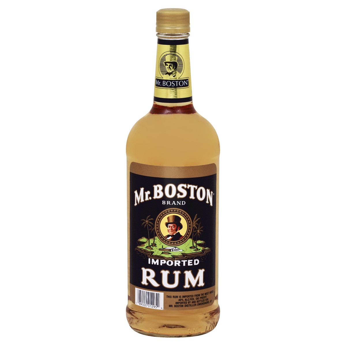 slide 8 of 8, Mr. Boston Dark Rum 1l 80 Proof, 1 liter