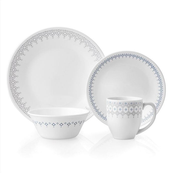 slide 1 of 3, Corelle Evening Lattice Dinnerware Set, 16 ct