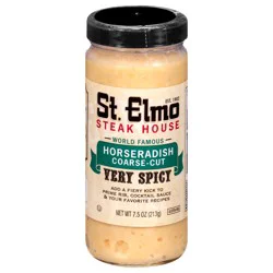 St. Elmo Steak House Coarse-Cut Very Spicy Horseradish 7.5 oz