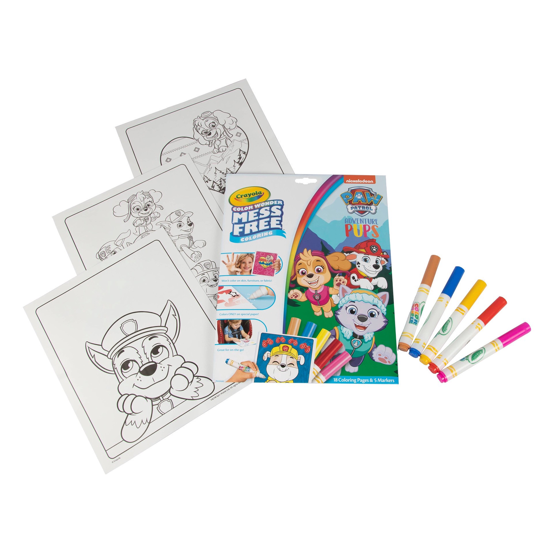 slide 9 of 15, Crayola Paw Patrol Coloring Pages & Markers 1 ea, 1 ct