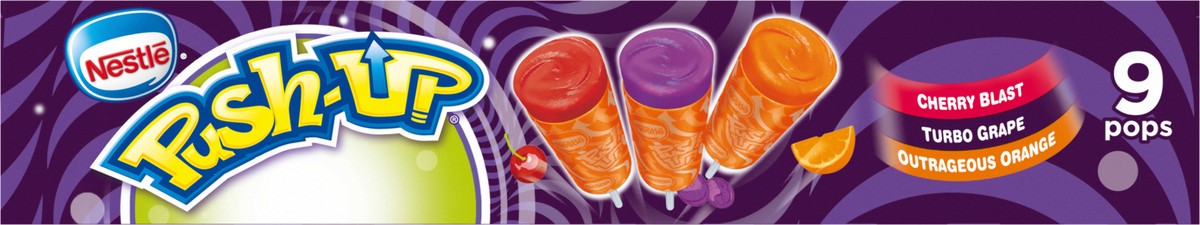slide 2 of 9, Nestlé Push-Up Cherry Blast/Turbo Grape/Outrageous Orange Frozen Dairy Dessert Pops 9 ea, 9 ct