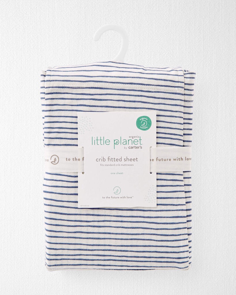 slide 4 of 4, Carter's Just One You Little Planet Crib Sheet - Painterly Stripe, 1 ct