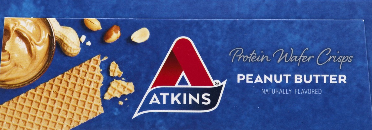 slide 9 of 9, Atkins Snack Peanut Butter Protein Wafer Crisps, 5 ct; 1.27 oz