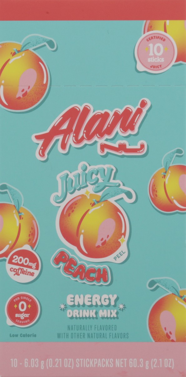 slide 8 of 13, Alani Nu Energy Sticks Juicy Peach - 10 ct, 10 ct; 0.21 oz