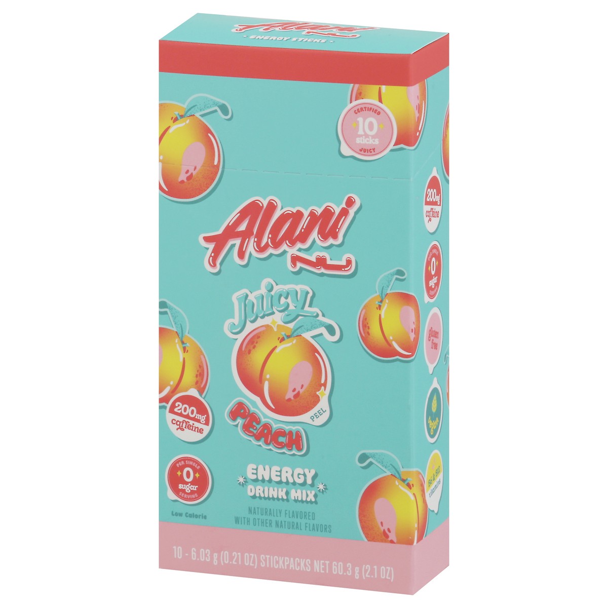 slide 6 of 13, Alani Nu Energy Sticks Juicy Peach - 10 ct, 10 ct; 0.21 oz