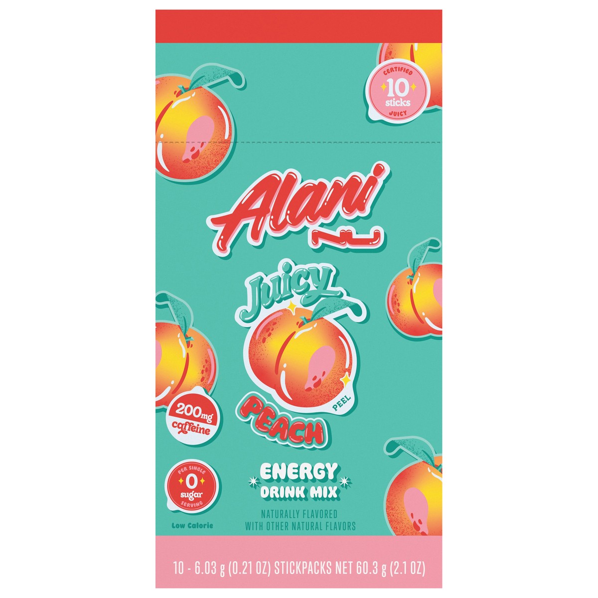 slide 1 of 13, Alani Nu Energy Sticks Juicy Peach - 10 ct, 10 ct; 0.21 oz