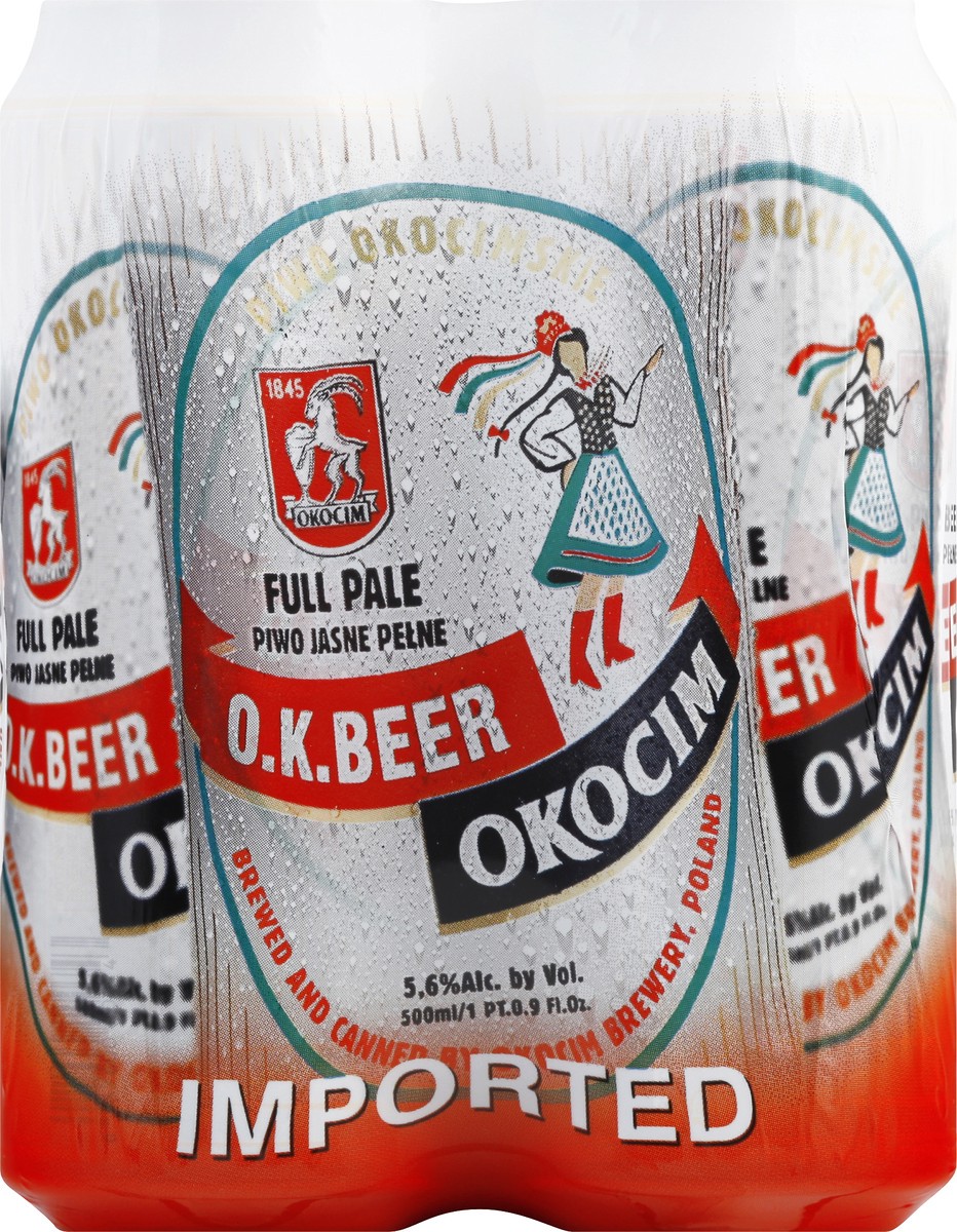 slide 8 of 9, Okocim Cans Lager, 67.6 fl oz