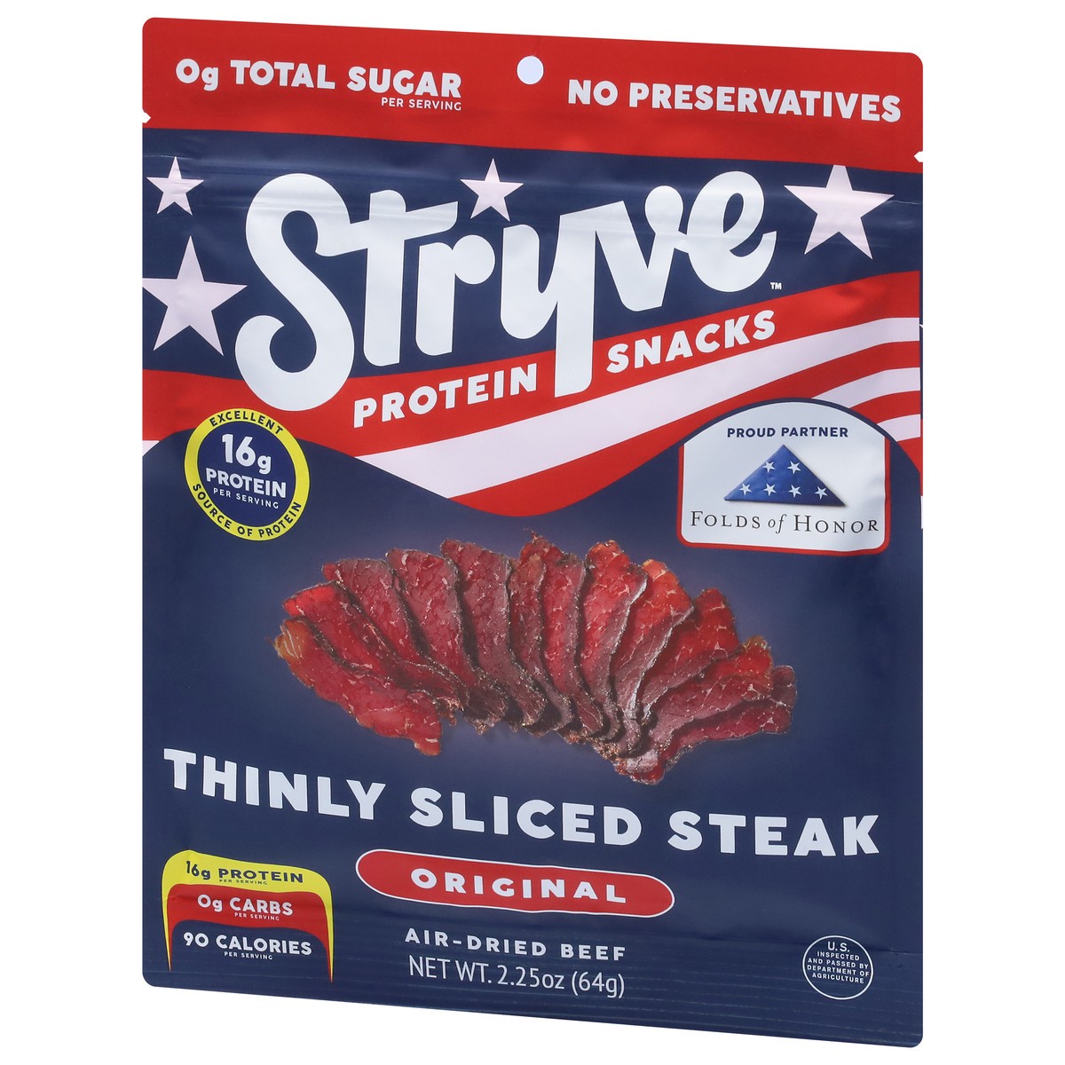 slide 9 of 9, Stryve Air-Dried Original Beef 2.25 oz, 2.25 oz