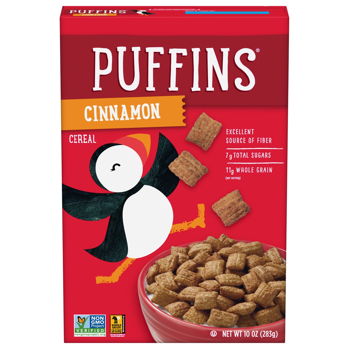 slide 3 of 14, Puffins Cinnamon Cereal, 10 OZ Box, 10 oz