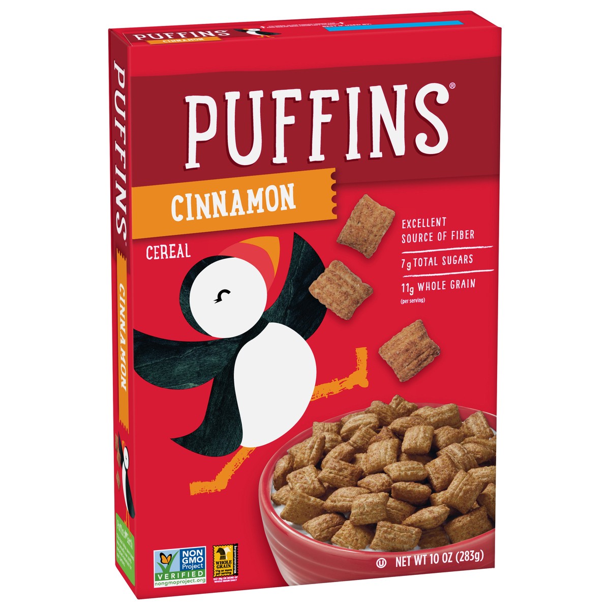 slide 8 of 14, Puffins Cinnamon Cereal, 10 OZ Box, 10 oz