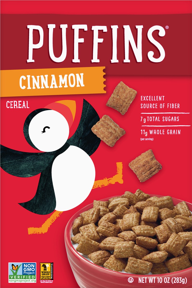 slide 7 of 14, Puffins Cinnamon Cereal, 10 OZ Box, 10 oz