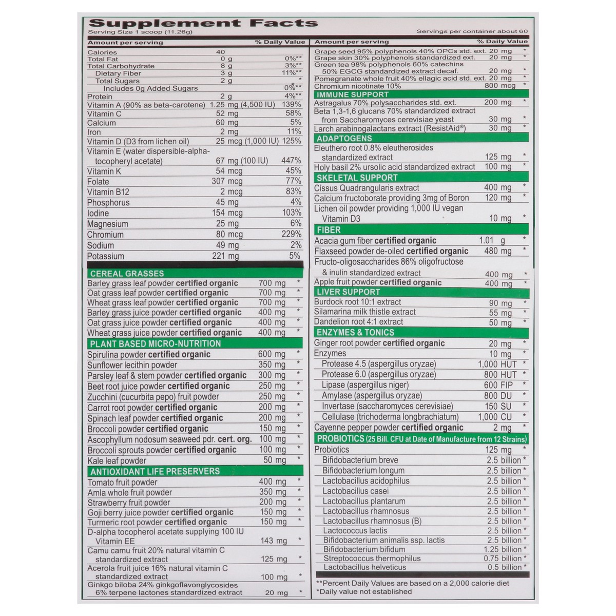 slide 12 of 13, Vibrant Health Plant-Based Superfood Green Vibrance 23.28 oz, 23.28 oz