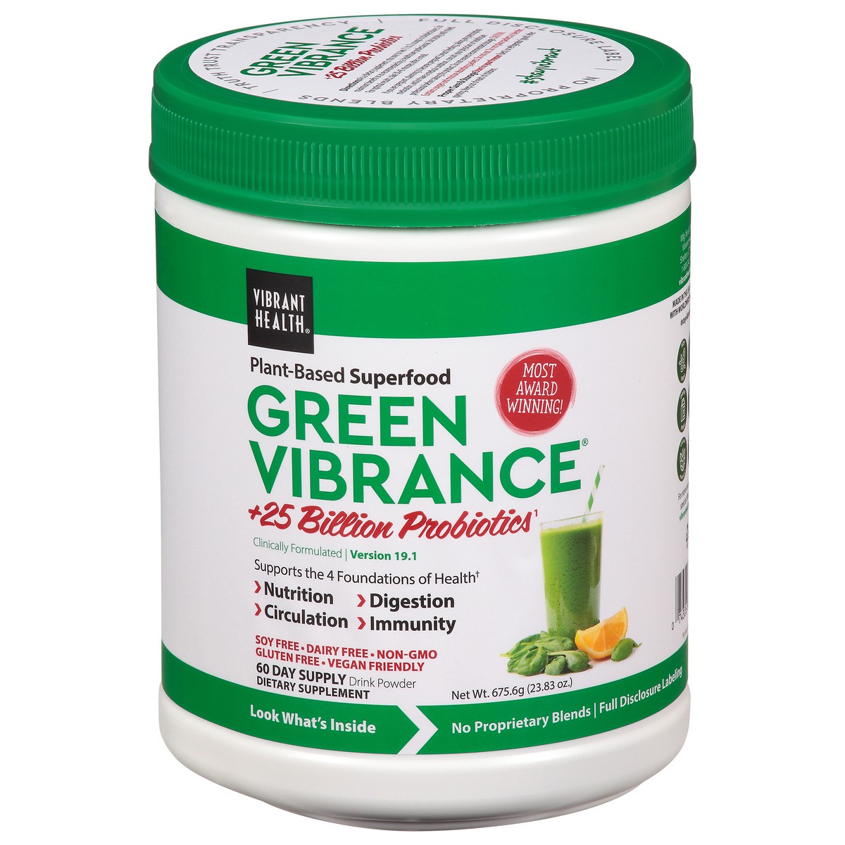 slide 5 of 13, Vibrant Health Plant-Based Superfood Green Vibrance 23.28 oz, 23.28 oz