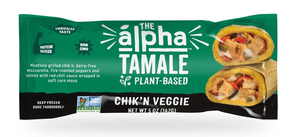 slide 1 of 1, Alpha Foods Tamale Chicken Vegetable Plant Based, 1 ct