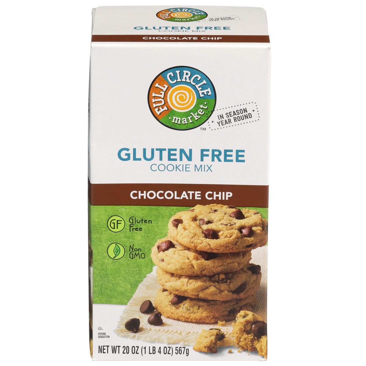 slide 1 of 1, Full Circle Market Chocolate Chip Gluten Free Cookie Mix, 20 oz