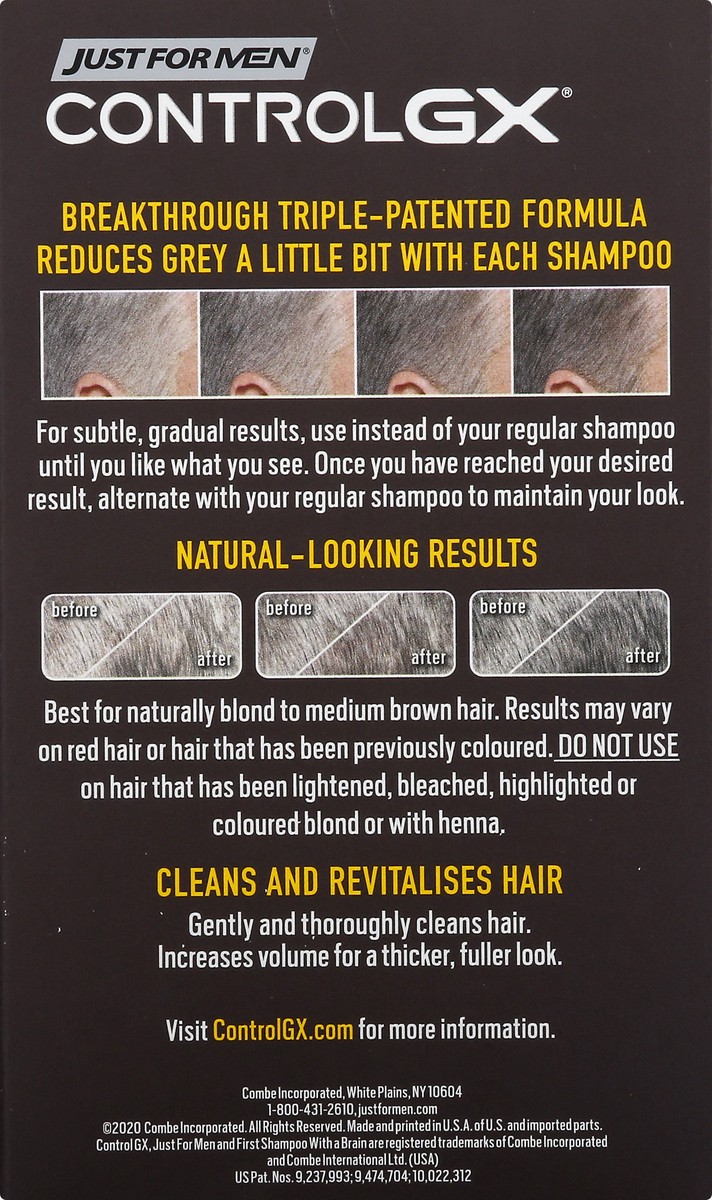 slide 5 of 9, Just for Men with Hemp Oil & Arginine Grey Reducing Haircolour Shampoo 118 oz, 118 oz