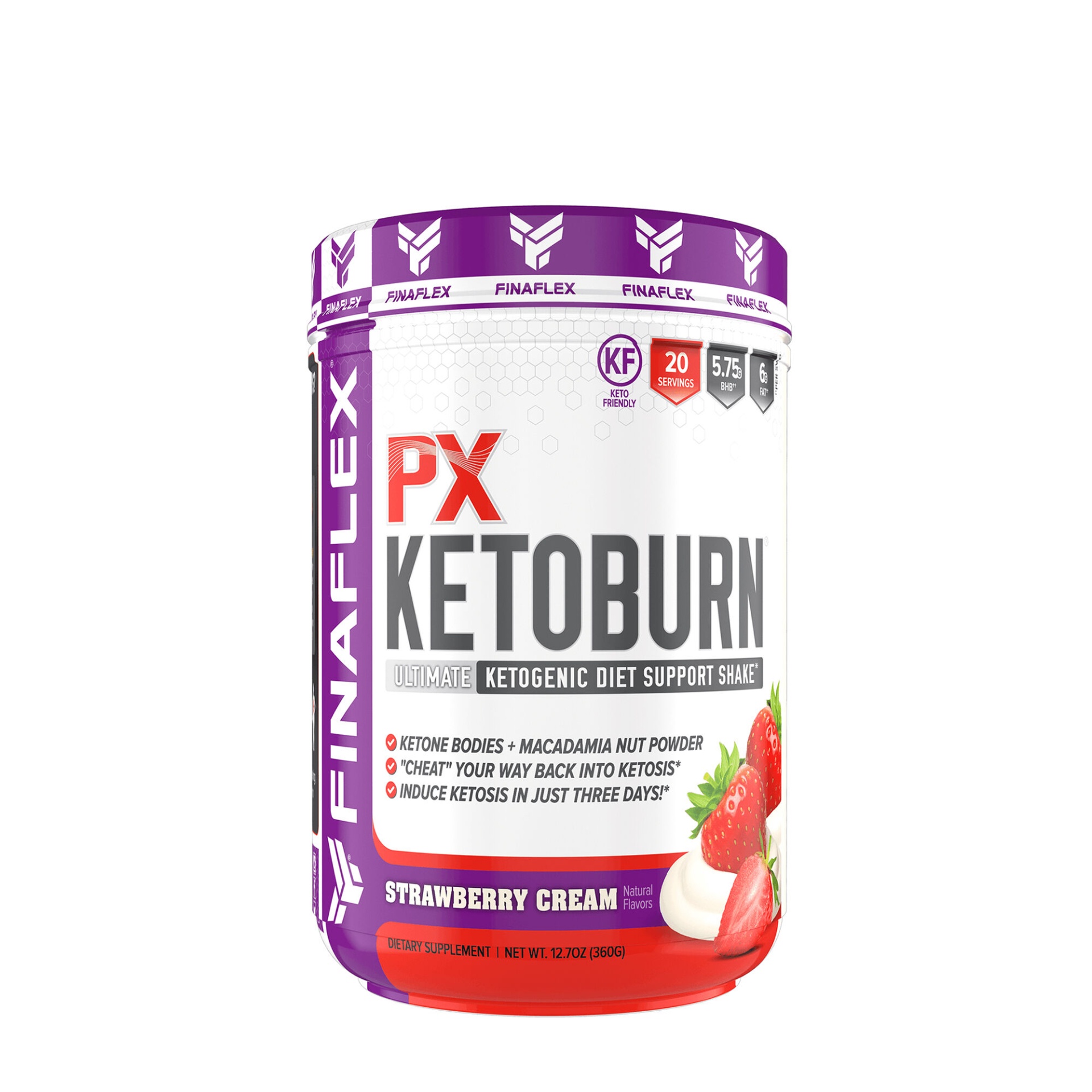slide 1 of 1, FINAFLEX PX Ketoburn - Strawberry Cream, 1 ct