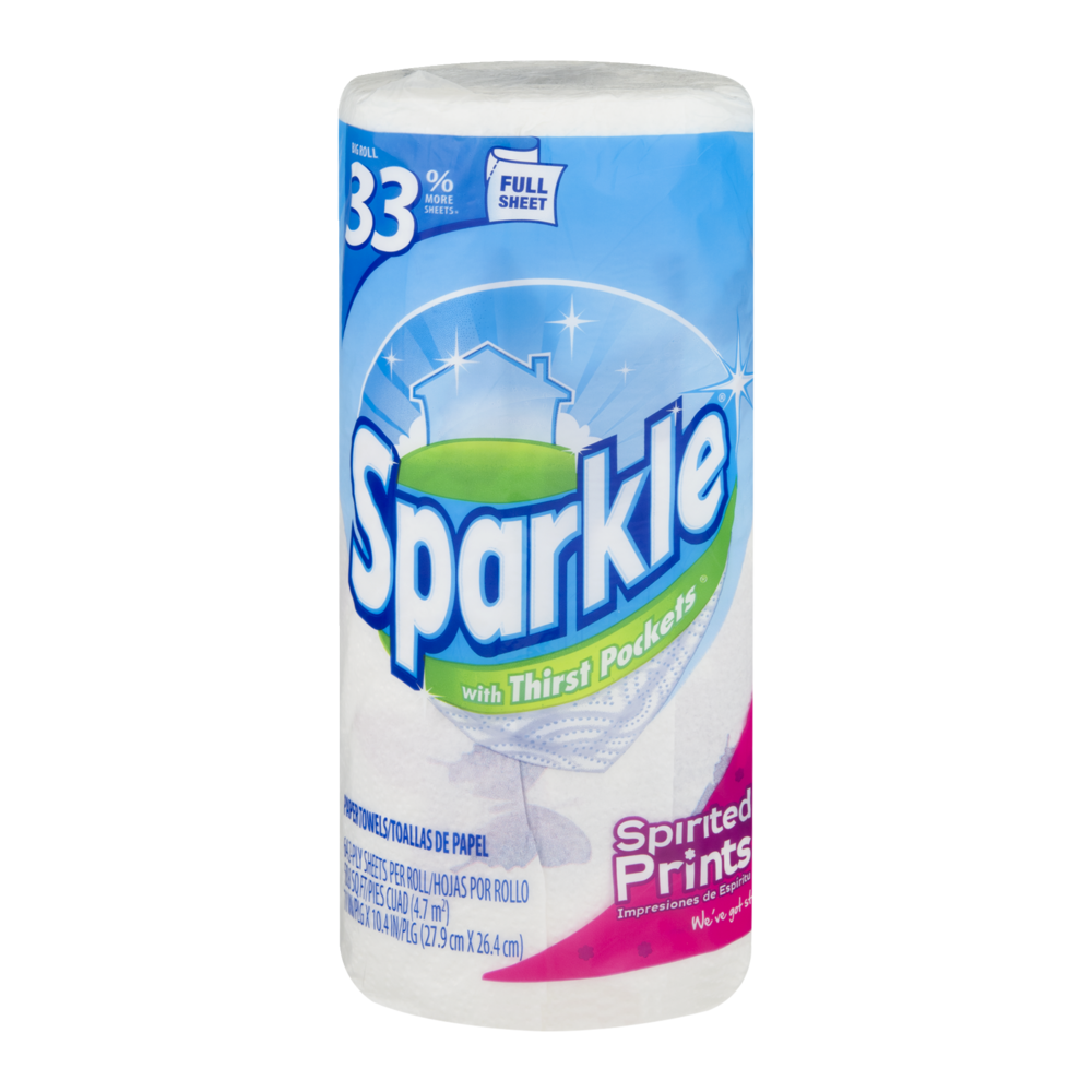 slide 1 of 1, Sparkle Spirited Prints Paper Towel, 1 ct