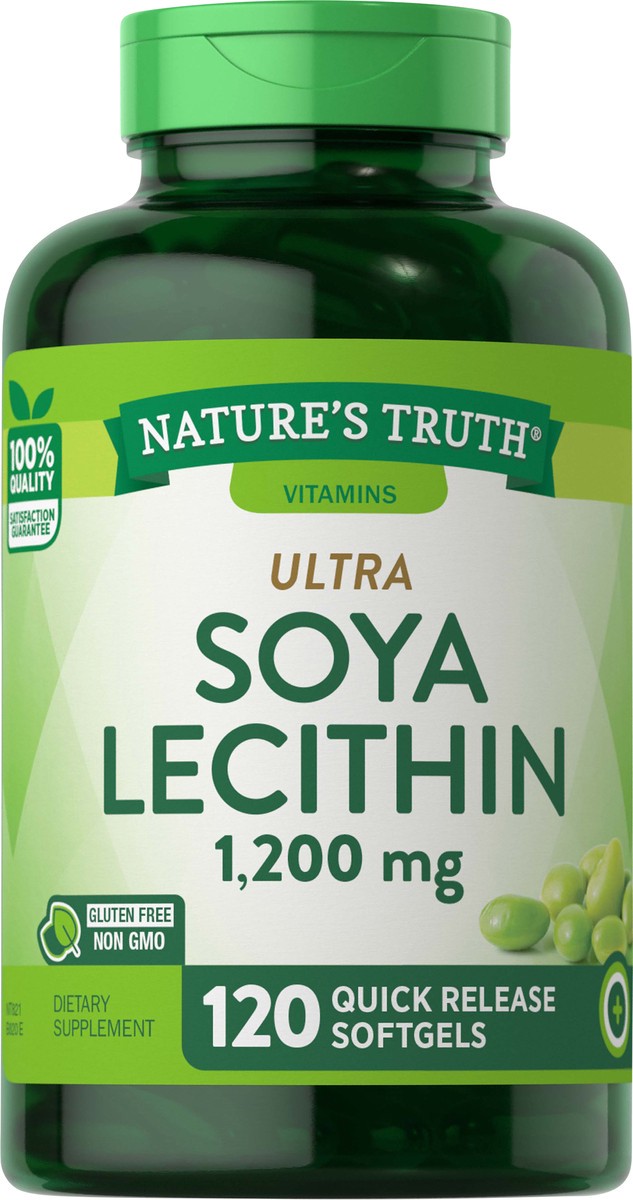 slide 4 of 6, Nature's Truth Ultra Soya Lecithin 1200 mg, 120 ct