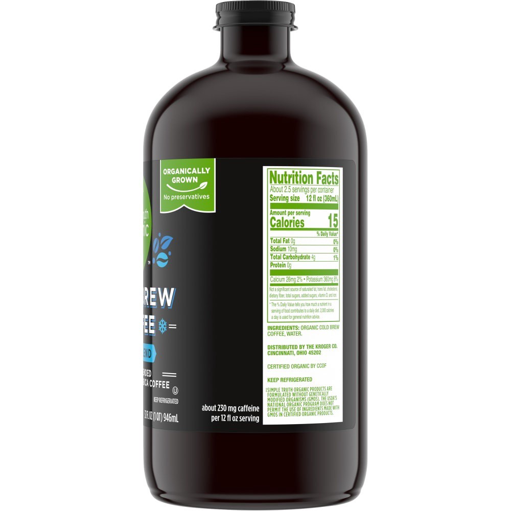 slide 2 of 4, Simple Truth Organic Kona Blend Cold Brew Coffee, 32 fl oz