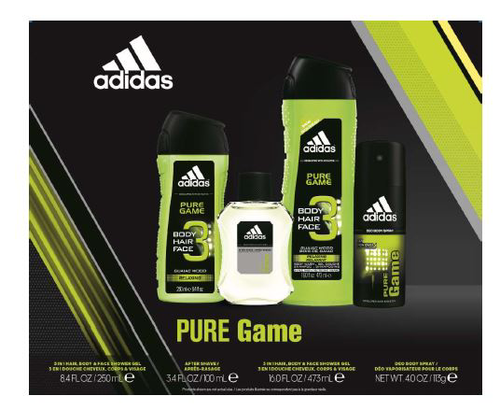 slide 1 of 1, Adidas Pure GameGift Set, 8.4 oz