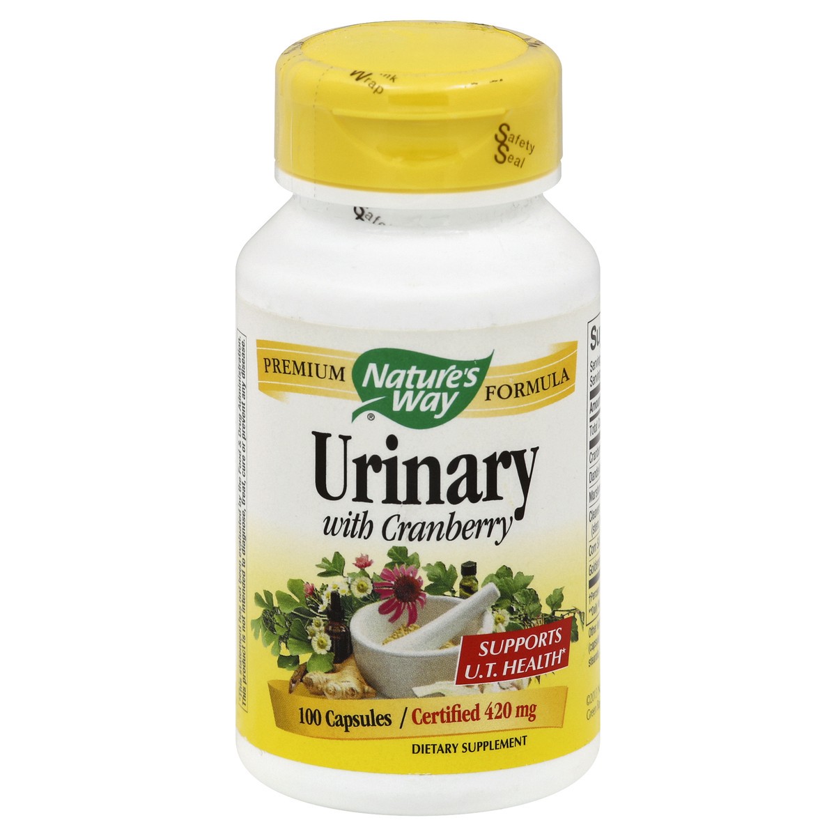 slide 2 of 3, Nature's Way 1260 mg Premium Blend Urinary with Cranberry 100 Vegan Capsules, 100 ct