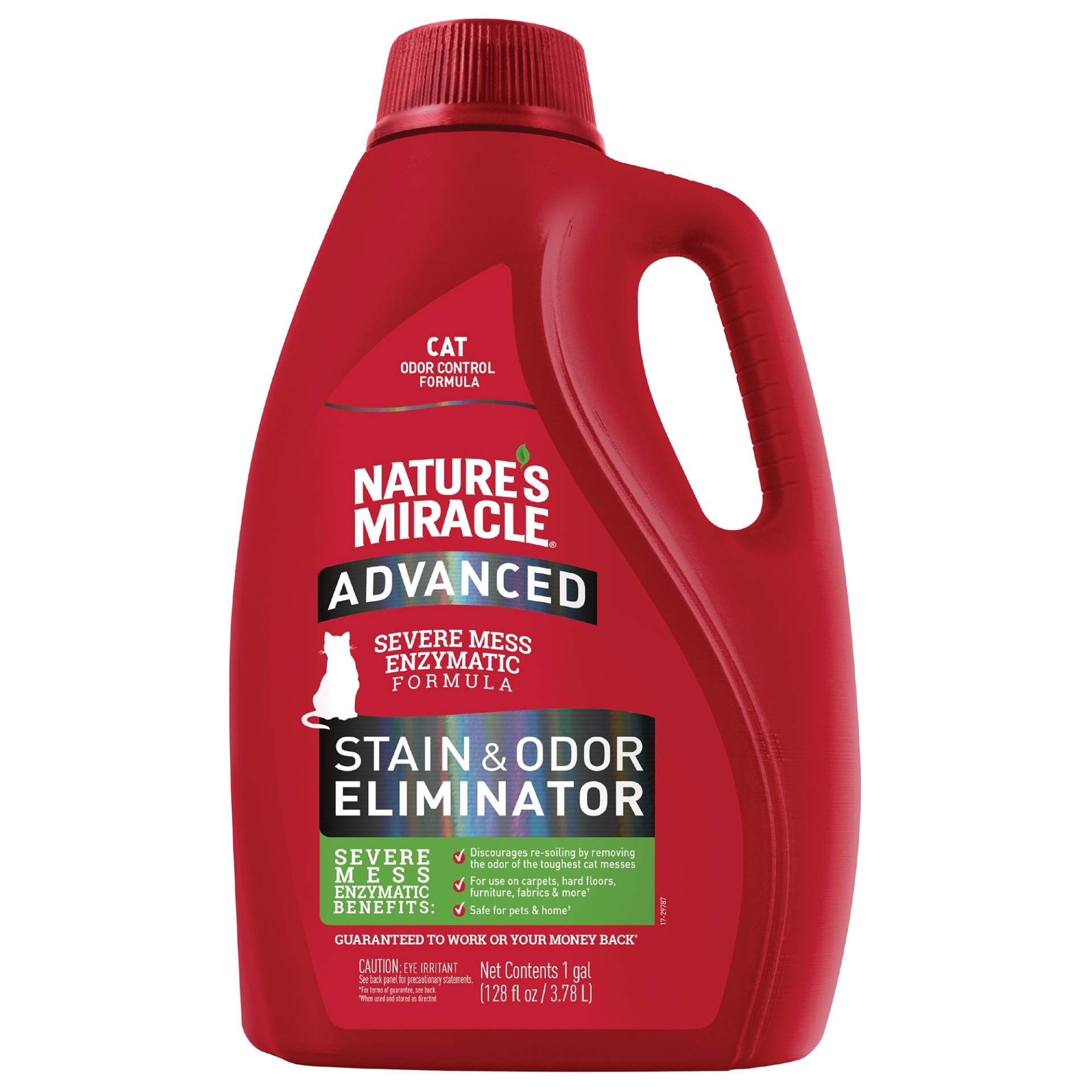 slide 1 of 1, Nature's Miracle Cat Advanced Stain & Odor Removers For Cat, 1 gal